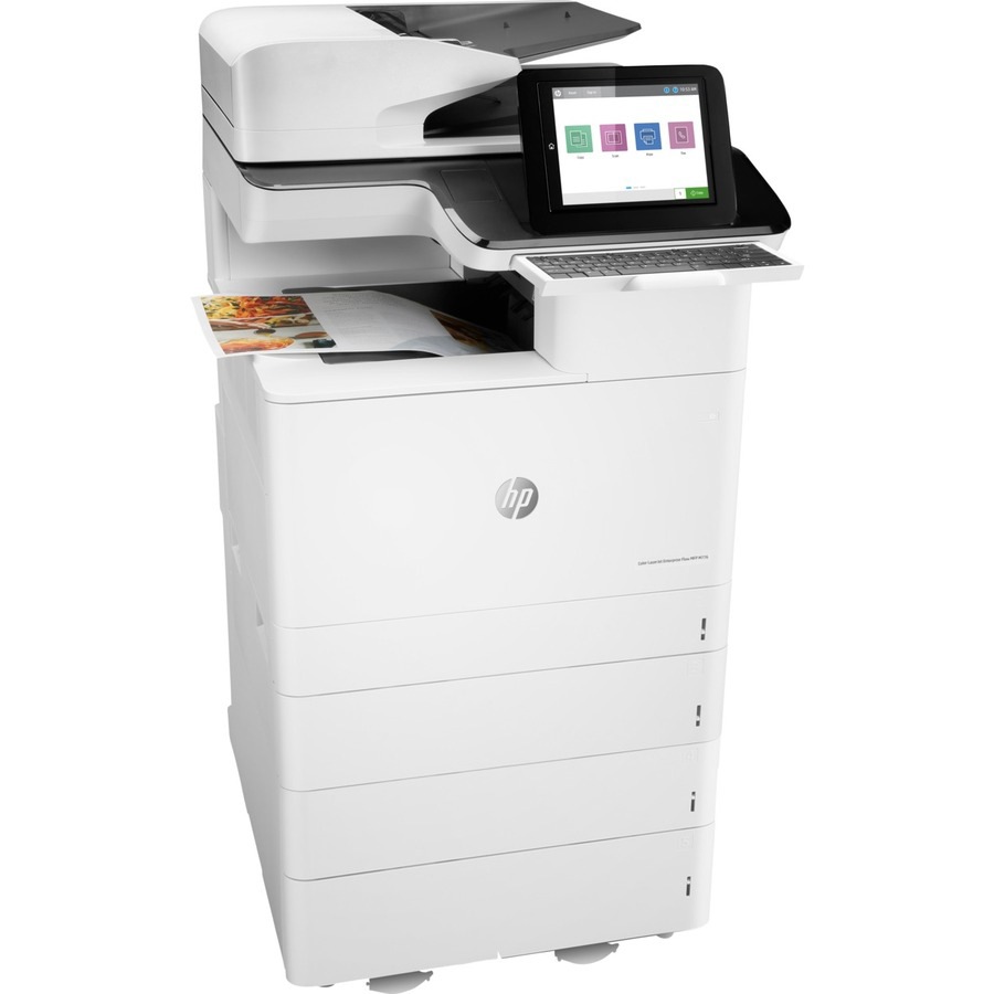 Thumbnail 3 of 8 for HP LaserJet Enterprise M776 M776z Laser Multifunction Printer-Color-Copier/Fax/Scanner-46 ppm Mono/46 ppm Color