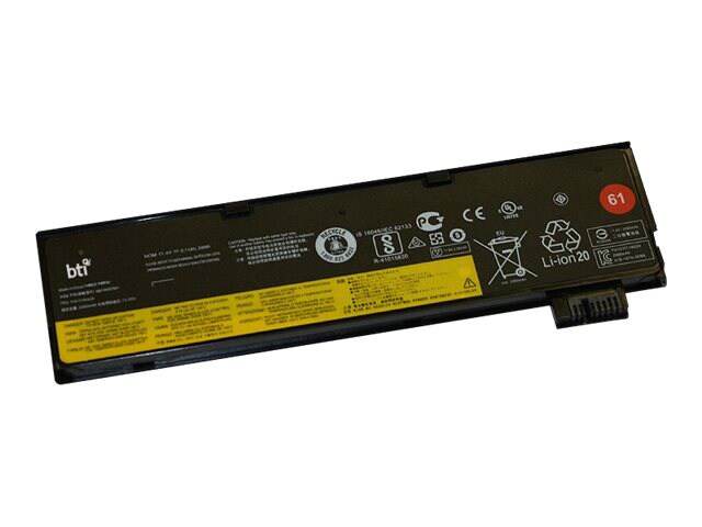 BTI 4X50M08810 01AV422 24Whr Battery for Lenovo Thinkpad T470, T480, T570