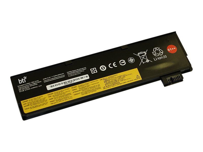 BTI LN-4X50M08812-BTI 10.8V 72WHR LI-ION BATTERY 01AV427, 61++, 01AV428, LN-4X50M08812, 01AV492, SB10K97584, 4X50M08812