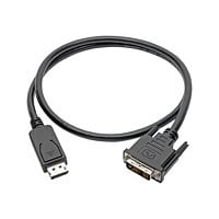 Eaton Tripp Lite Series DisplayPort to DVI Adapter Cable (DP with Latches to DVI-D Single Link M/M), 3 ft. (0,9 m) -