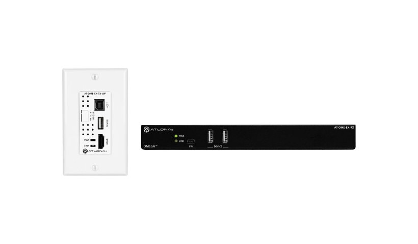 Atlona Omega Series OME-EX-WP-KIT - video/audio/infrared/USB/serial/network extender - HDBaseT