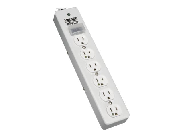 Tripp Lite Surge Protector Strip Medical Metal 6 Outlet 15ft Cord