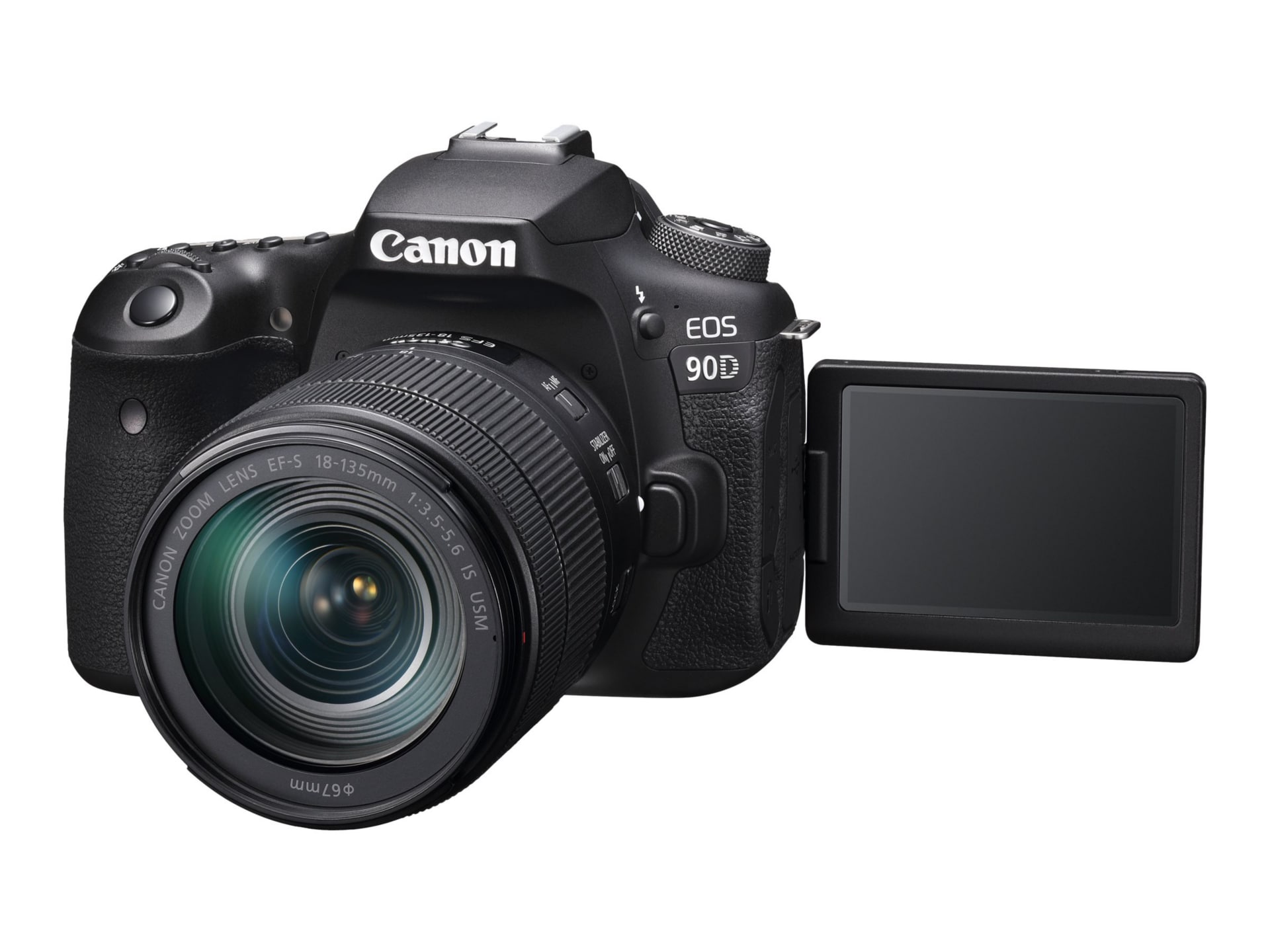Cámara Canon DSLR [EOS 90D] con lente 18-135 es USM