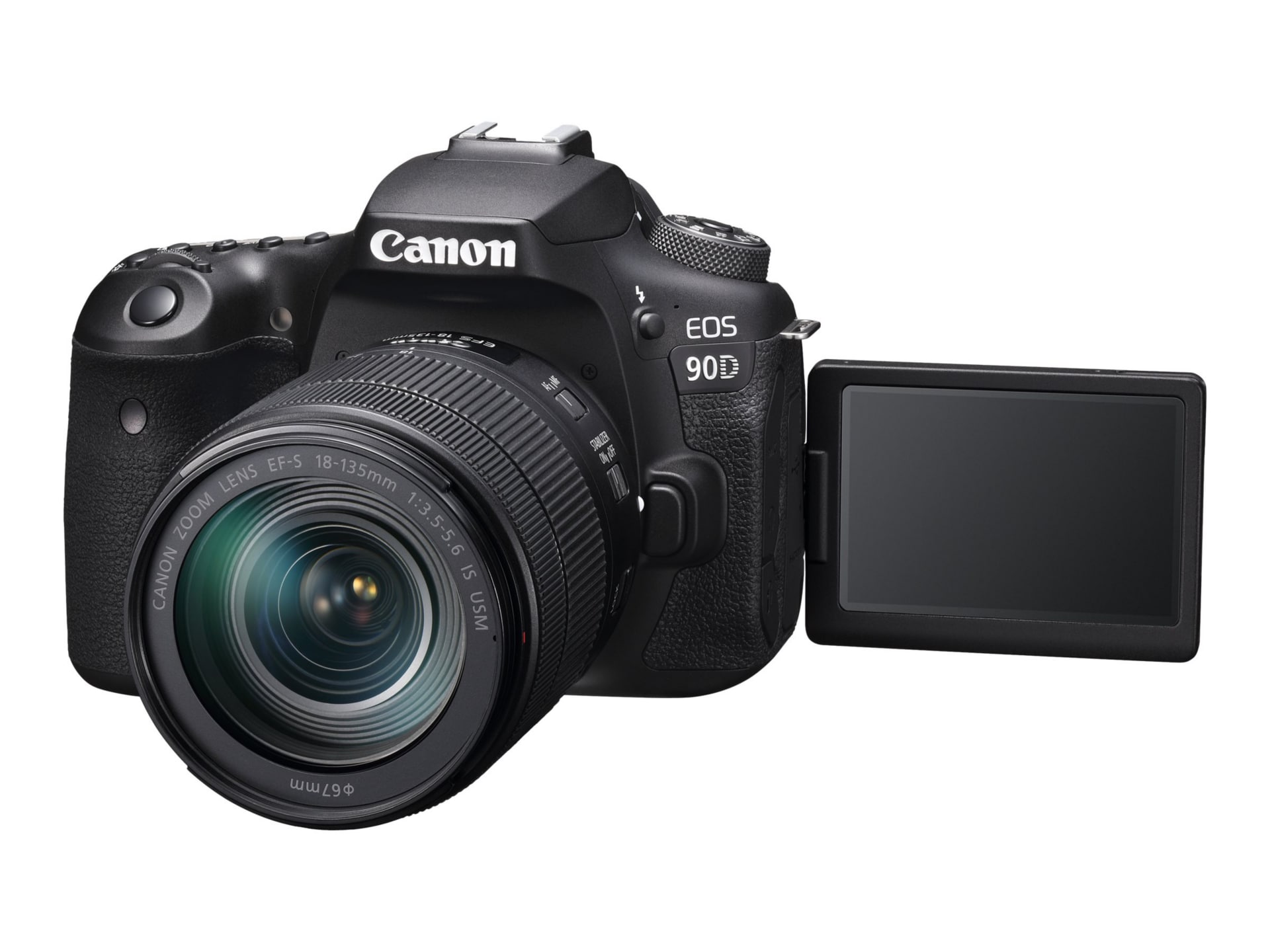  Canon EOS 90D Digital SLR Camera with 18-135 is USM Lens  (Renewed) : Electronics