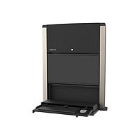 Ergotron CareFit - wall-mounted workstation - matte black