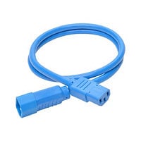 Tripp Lite Heavy Duty Power Extension Cord 15A 14 AWG C14 to C13 Blue 3'
