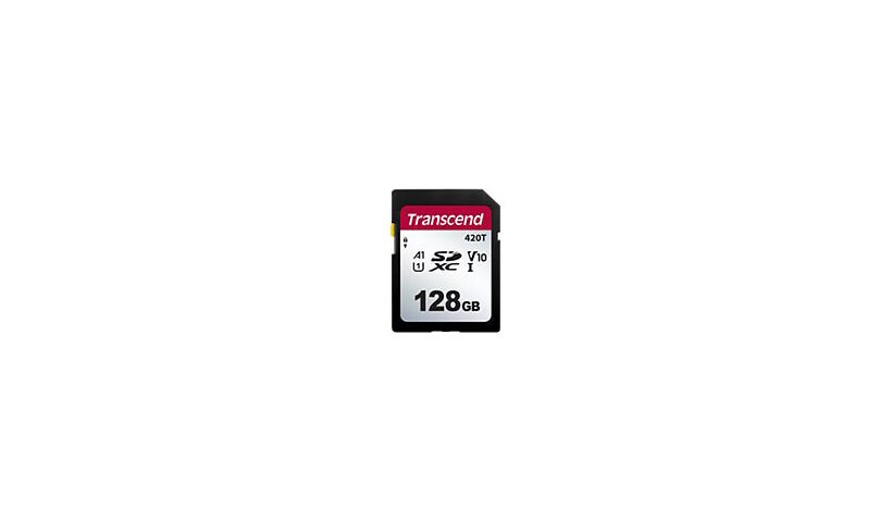 Transcend - flash memory card - 128 GB - SDXC UHS-I