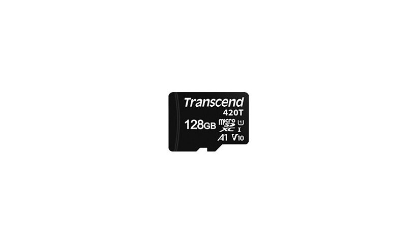 Transcend - flash memory card - 128 GB - microSDXC UHS-I