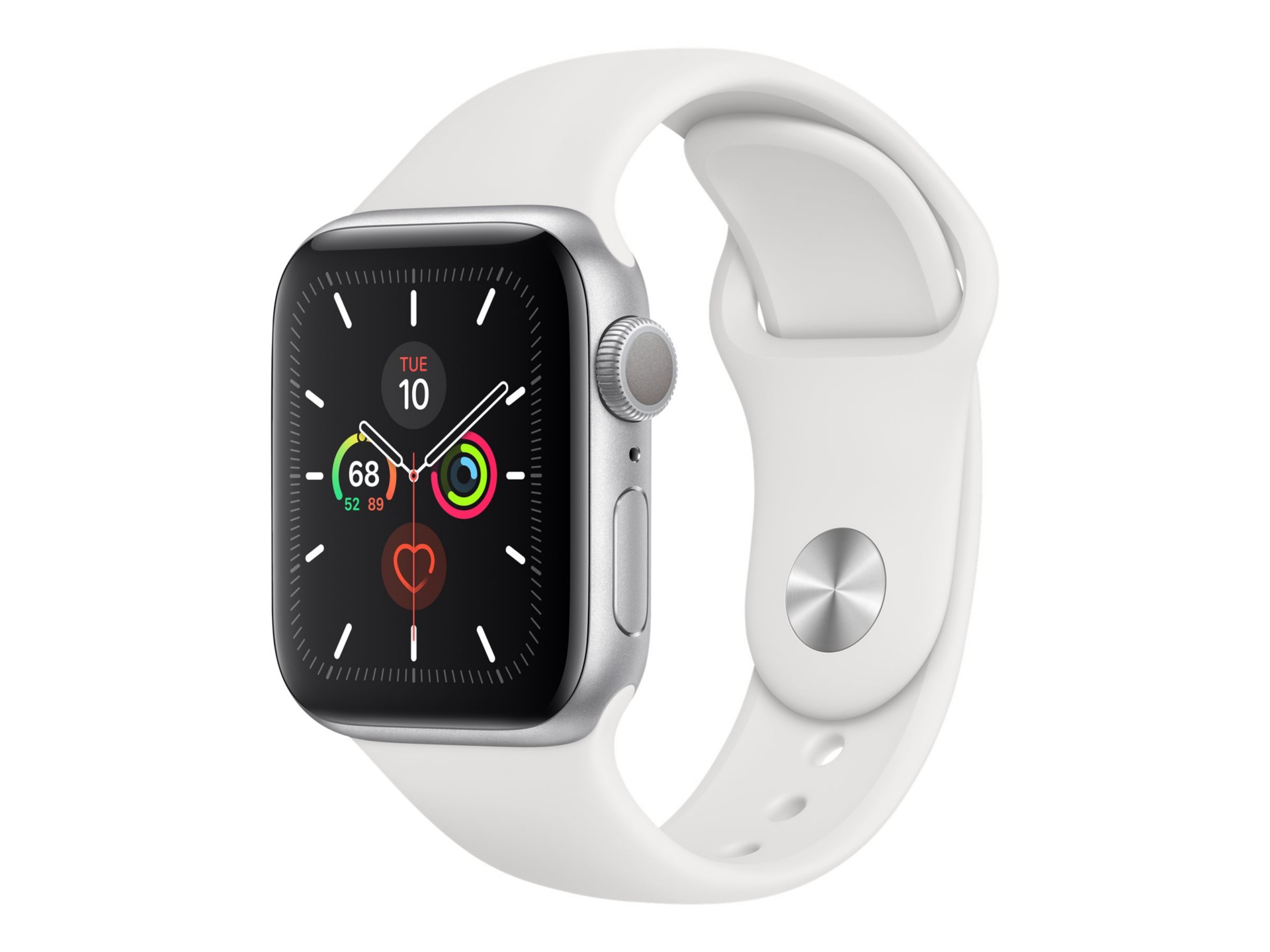 Apple Watch Series 5 (GPS) - silver aluminum - smart watch with sport band