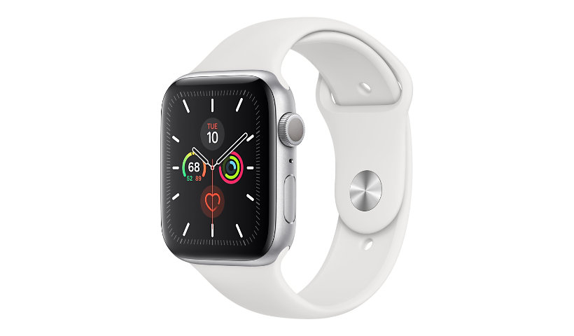 Apple Watch Series 5 (GPS + Cellular) - silver aluminum - smart watch with