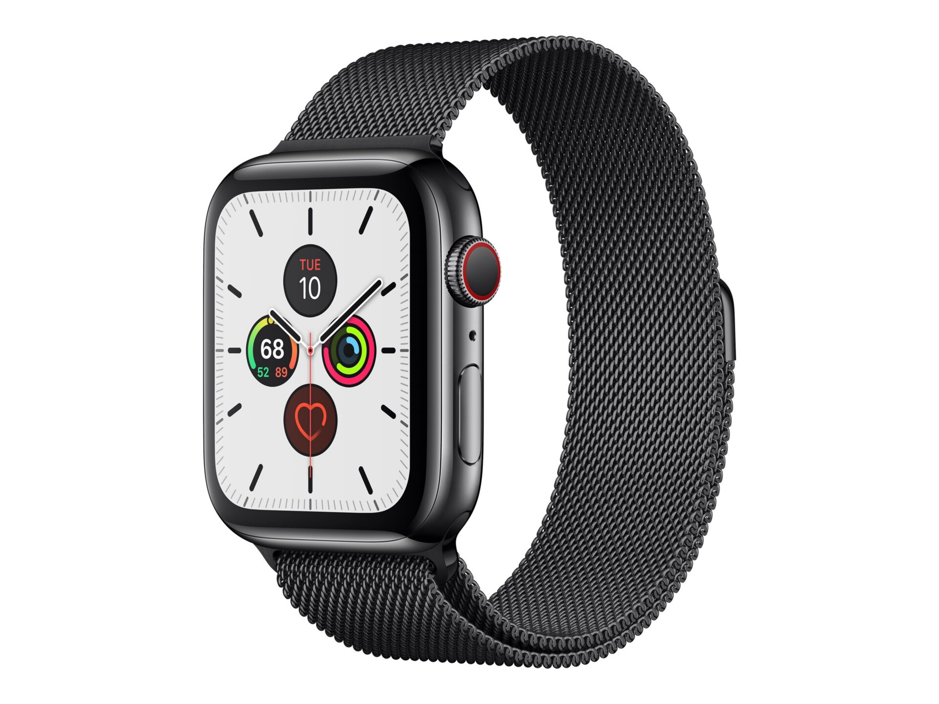 Apple Watch Series 5 (GPS + Cellular) - space black stainless steel - smart