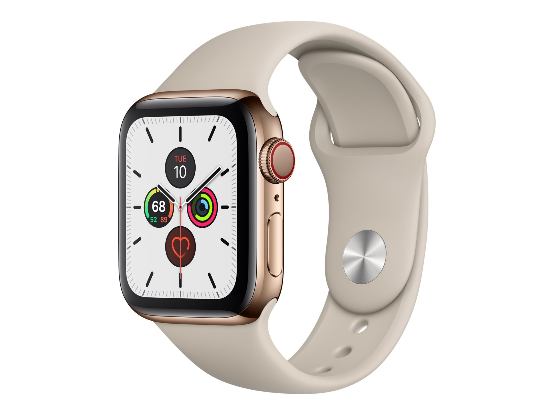 Apple Watch Series 5 (GPS + Cellular) - gold stainless steel - smart watch