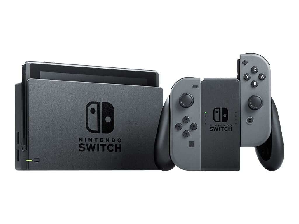 Nintendo Switch with Gray Joy-Con - Game Console - Gray/Black