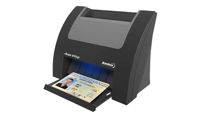 Ambir nScan 690gt - card scanner - desktop - USB 2.0 - with AmbirScan Business Card Reader Software