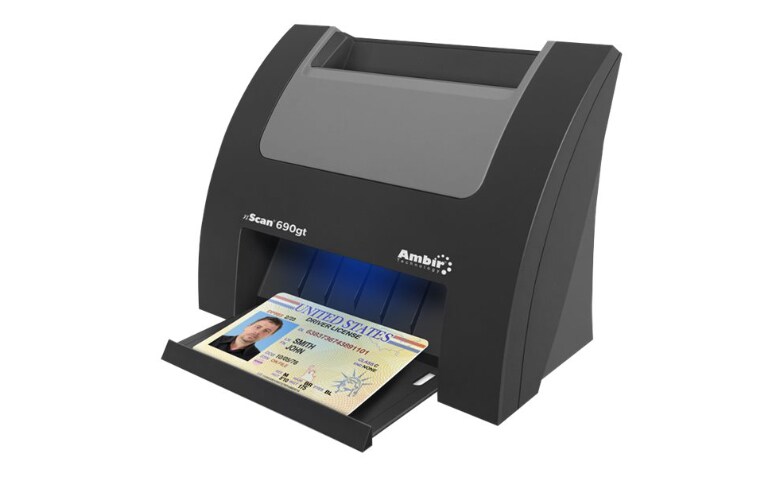 Ambir nScan 690gt - card scanner - desktop - USB 2.0 - with