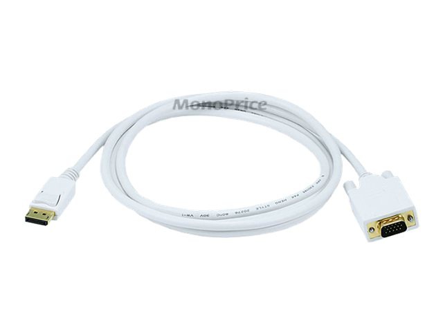 MONOPRICE 6FT 28AWG DPTOVGA CBL WHT