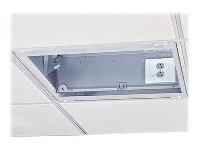 Chief 2' x 2' Above Ceiling Storage Box with 2-Gang Filter and Surge - White