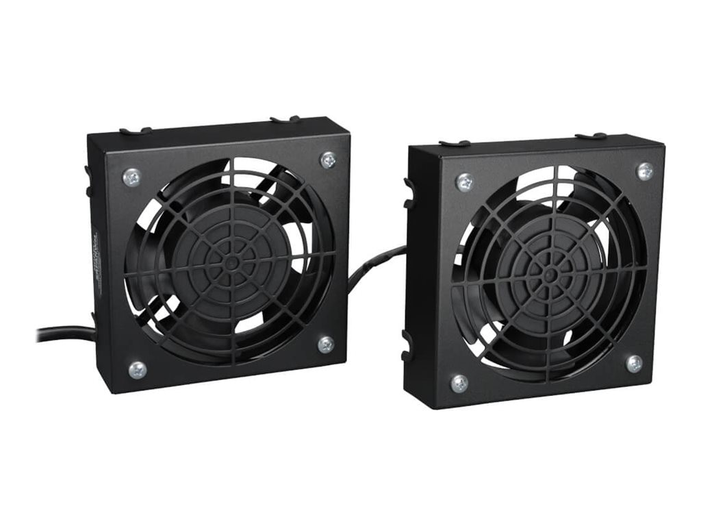 Eaton Tripp Lite Series SmartRack Wallmount Roof Fan Kit Dual 230V High-Performance Fans 210 CFM 3ft 0.91 m Cord C14