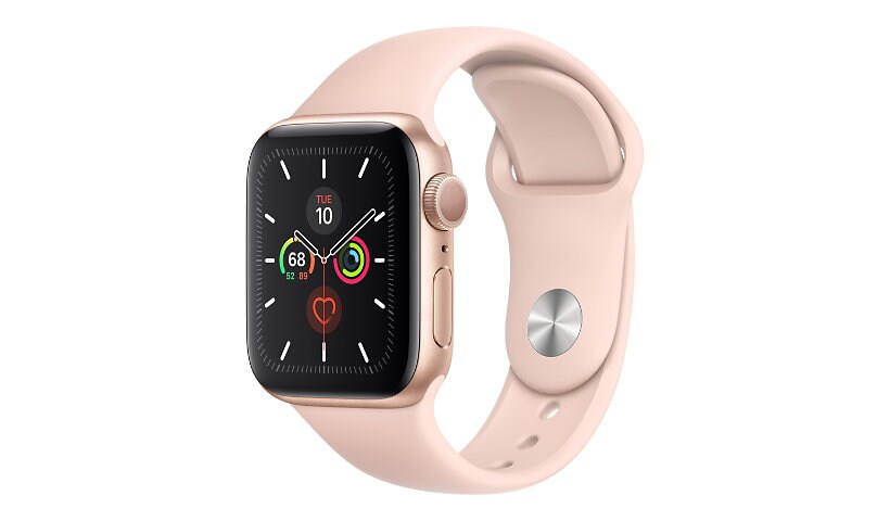 Apple Watch Series 5 (GPS + Cellular) - gold aluminum - smart watch with sp