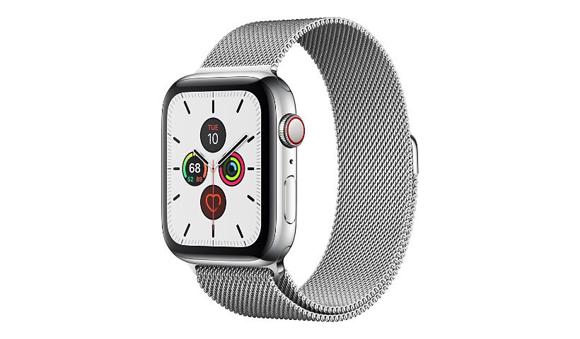 Apple Watch Series 5 (GPS + Cellular) - stainless steel - smart watch with
