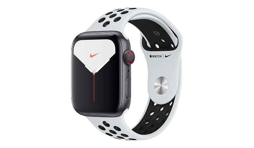 Apple Watch Nike Series 5 (GPS + Cellular) - silver aluminum - smart watch