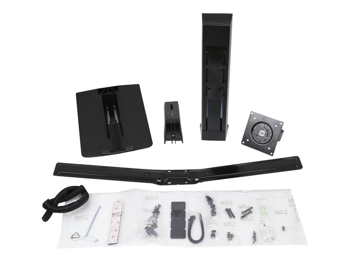 Ergotron WorkFit mounting kit - for LCD display / notebook - black