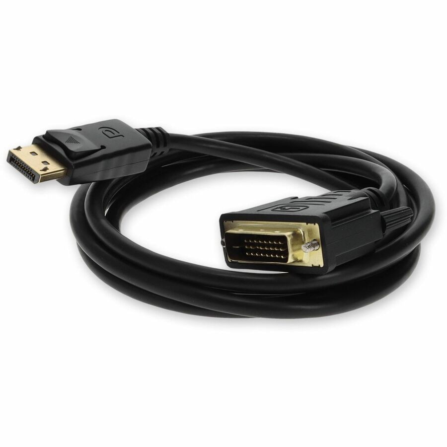 Proline 3ft DisplayPort 1.2 Male to DVI-D Dual Link (24+1 pin) Male Black Cable Which Requires DP++ For Resolution Up to