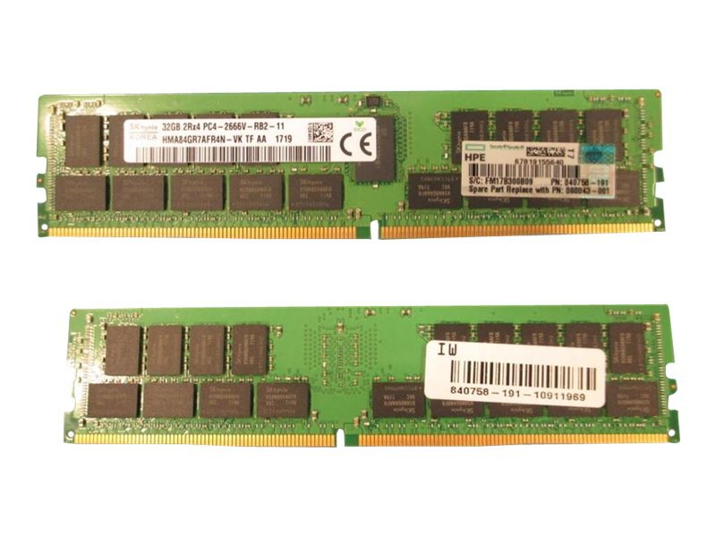 HPE SimpliVity - DDR4 - 256 GB: 8 x 32 GB - DIMM 288-pin - registered