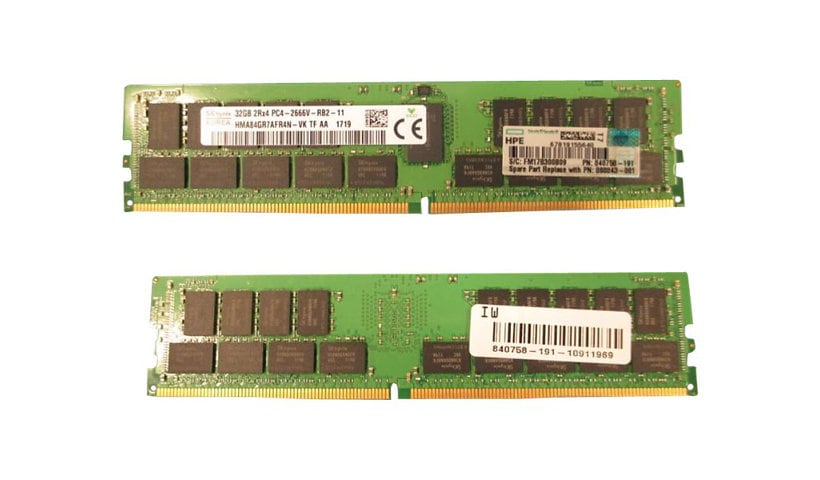 HPE SimpliVity - DDR4 - 256 GB: 8 x 32 GB - DIMM 288-pin - registered