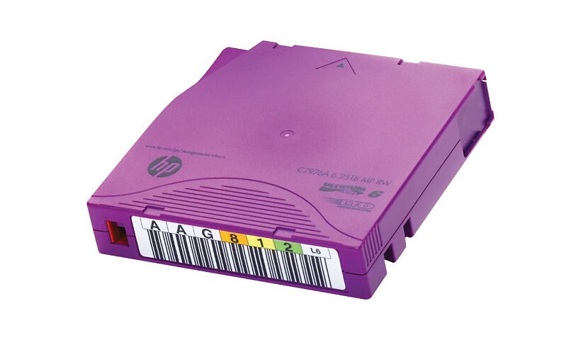 HPE Ultrium RW Custom Labeled Data Cartridge - LTO Ultrium 6 x 20 - storage