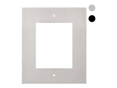 2N 1 Module - wall plate frame - nickel
