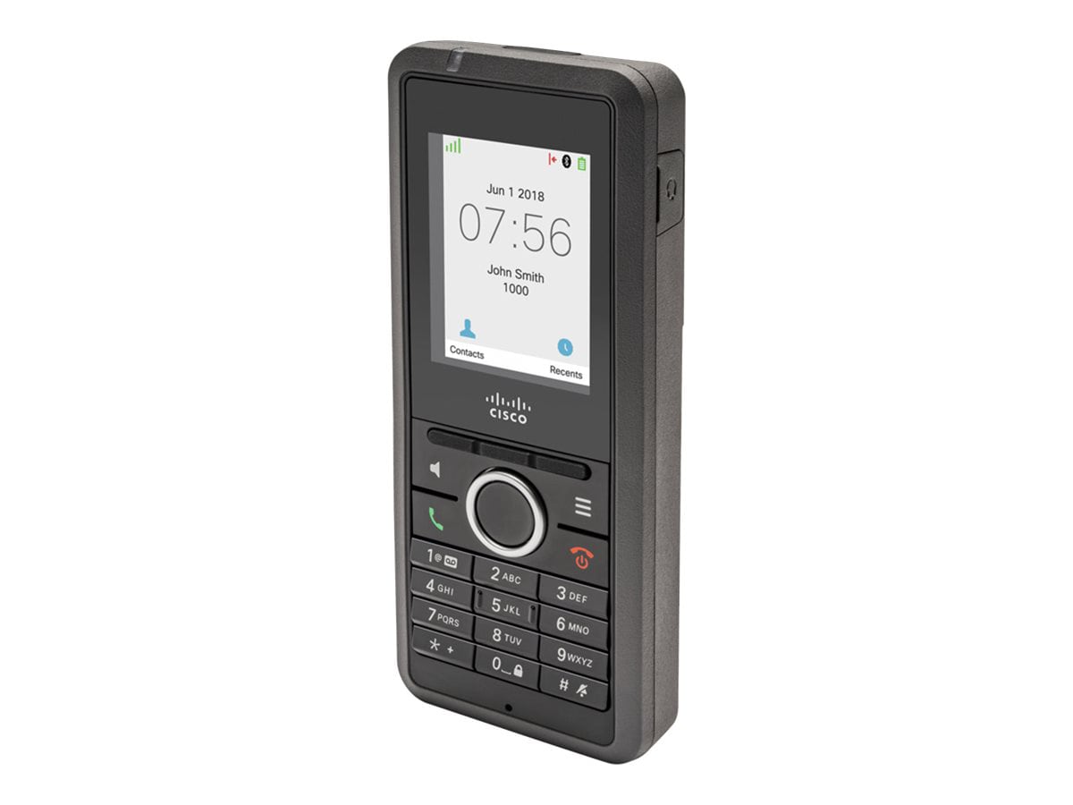 Cisco IP DECT Phone 6825 - cordless extension handset - with Bluetooth interface - with Cisco IPDECT 210 Multi-Cell