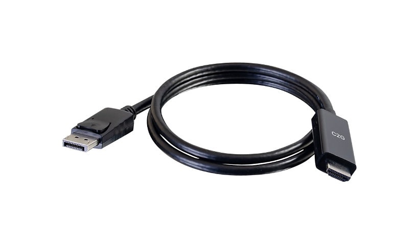 C2G 6ft DisplayPort to HDMI Cable - DP to HDMI Adapter Cable - DisplayPort 1.2 HDMI 2.0 - 4K 60Hz - M/M