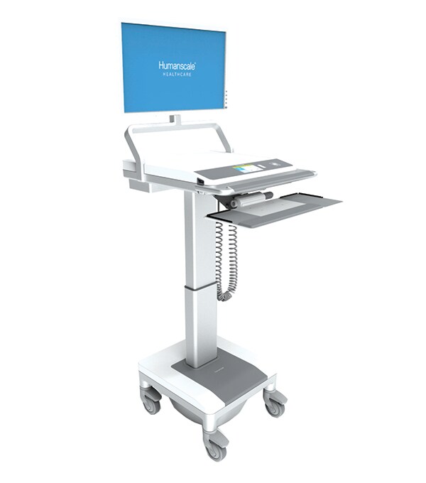 Humanscale Touchpoint T7 PC Cart with Adjustable Keyboard Tray