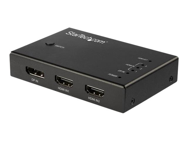StarTech.com 4 Port HDMI Video Switch - 3x HDMI & 1x DisplayPort - 4K 60Hz - Multi Port HDMI Switch Box w/ Automatic