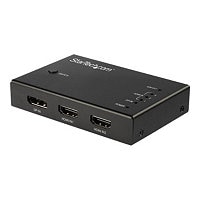StarTech.com 4 Port HDMI Video Switch - 3x HDMI & 1x DisplayPort - 4K 60Hz
