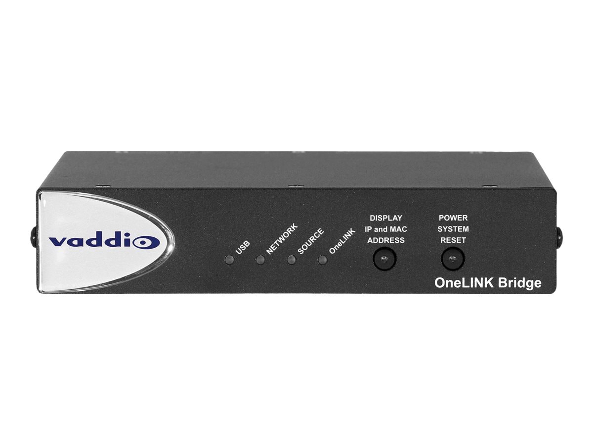 Vaddio OneLINK AV Bridge For HDBaseT Conference Cameras - Streaming Audio a