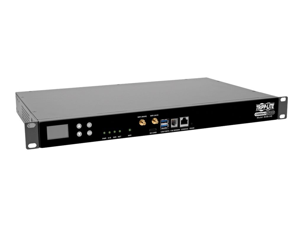 Tripp Lite 48-Port Serial Console Server, USB Ports (2) - Dual GbE NIC, 16