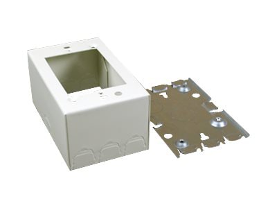 Wiremold Switch and Receptacle Box Fitting Series - One-Gang Extra Deep - White
