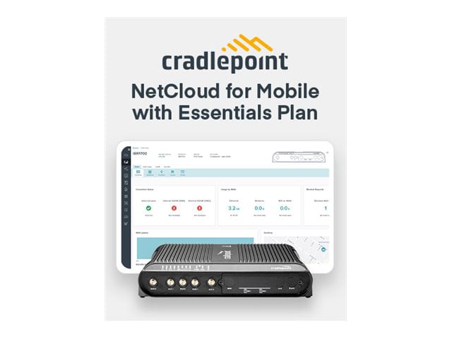 Cradlepoint NetCloud Essentials for Mobile Routers LTE Advanced Pro -  subscription license (5 years) + 24x7 Support - 1