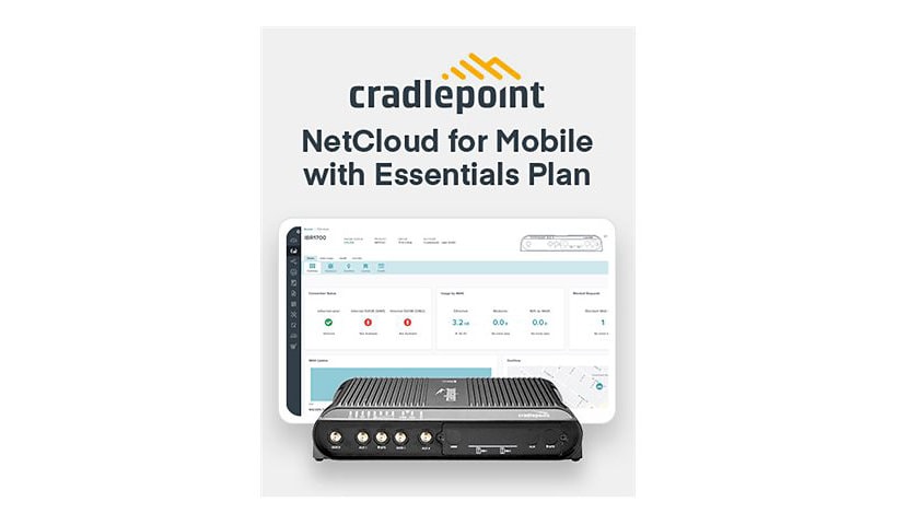 Cradlepoint NetCloud Essentials for Mobile Routers LTE Advanced Pro - subscription license (5 years) + 24x7 Support - 1