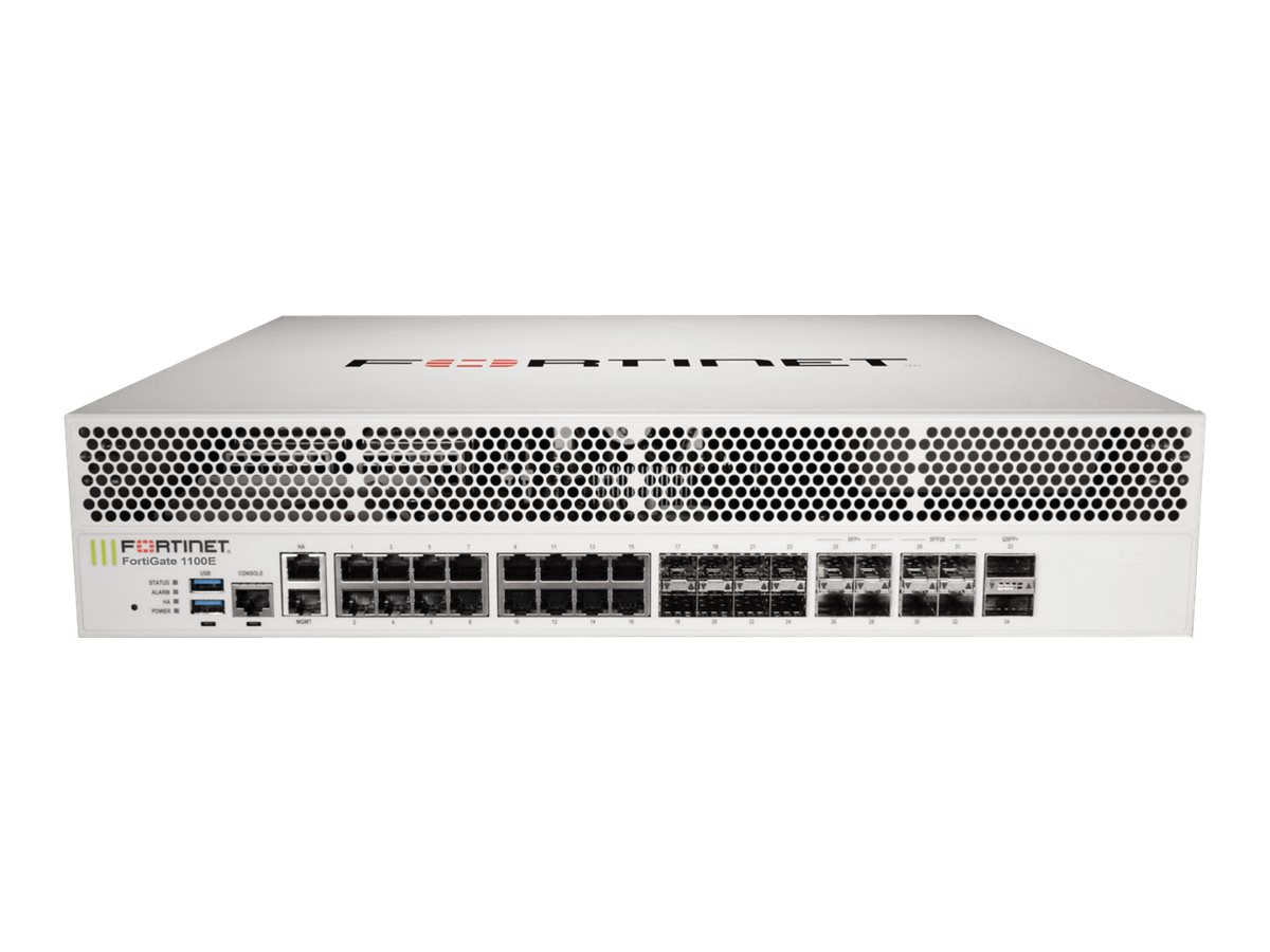 Fortinet FortiGate 1100E - security appliance - with 5 years FortiCare 24X7