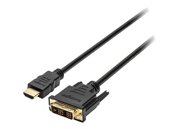 Kensington HDMI (M) to DVI-D (M) Passive Cable, 6ft - adapter cable - HDMI K33022WW -