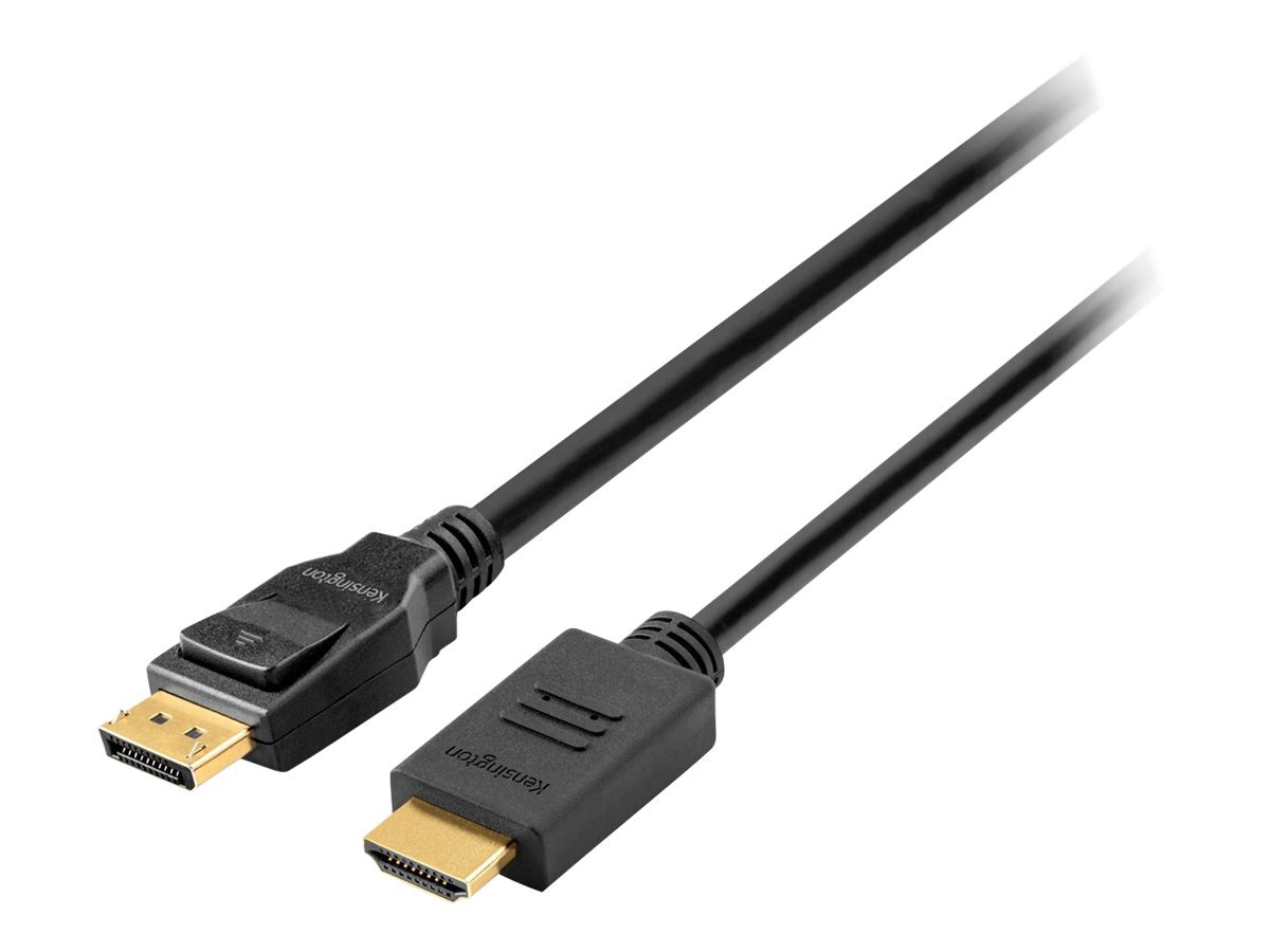 Kensington DisplayPort 1.2 (M) to HDMI (M) Passive Cable, 6ft - adapter cab