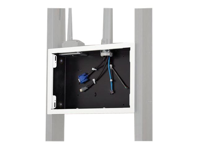 Chief Proximity In-Wall Storage Box with Flange - White