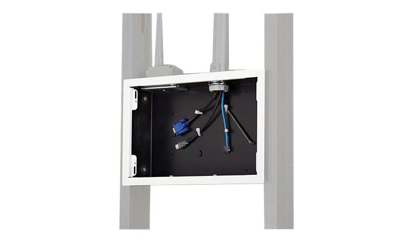 Chief Proximity In-Wall Storage Box with Flange - White