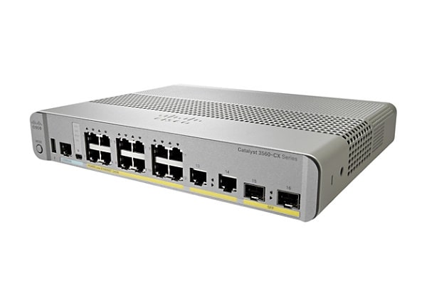 Cisco Catalyst 3560CX-12PC-S - switch - 12 ports - managed - rack-mountable  - TAA Compliant
