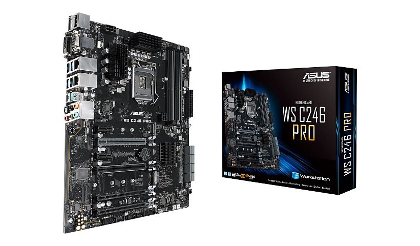 Asus WS C246 PRO - motherboard - ATX - LGA1151 Socket - C246