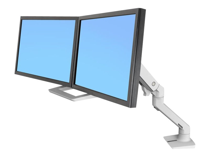 Ergotron HX - mounting kit - Patented Constant Force Technology - for 2 LCD displays - white