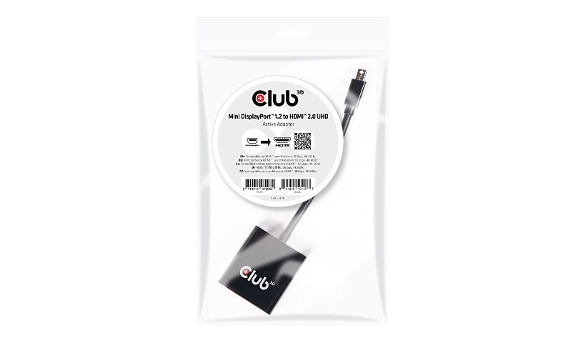 Club 3D video / audio adapter - DisplayPort / HDMI - 20.3 cm